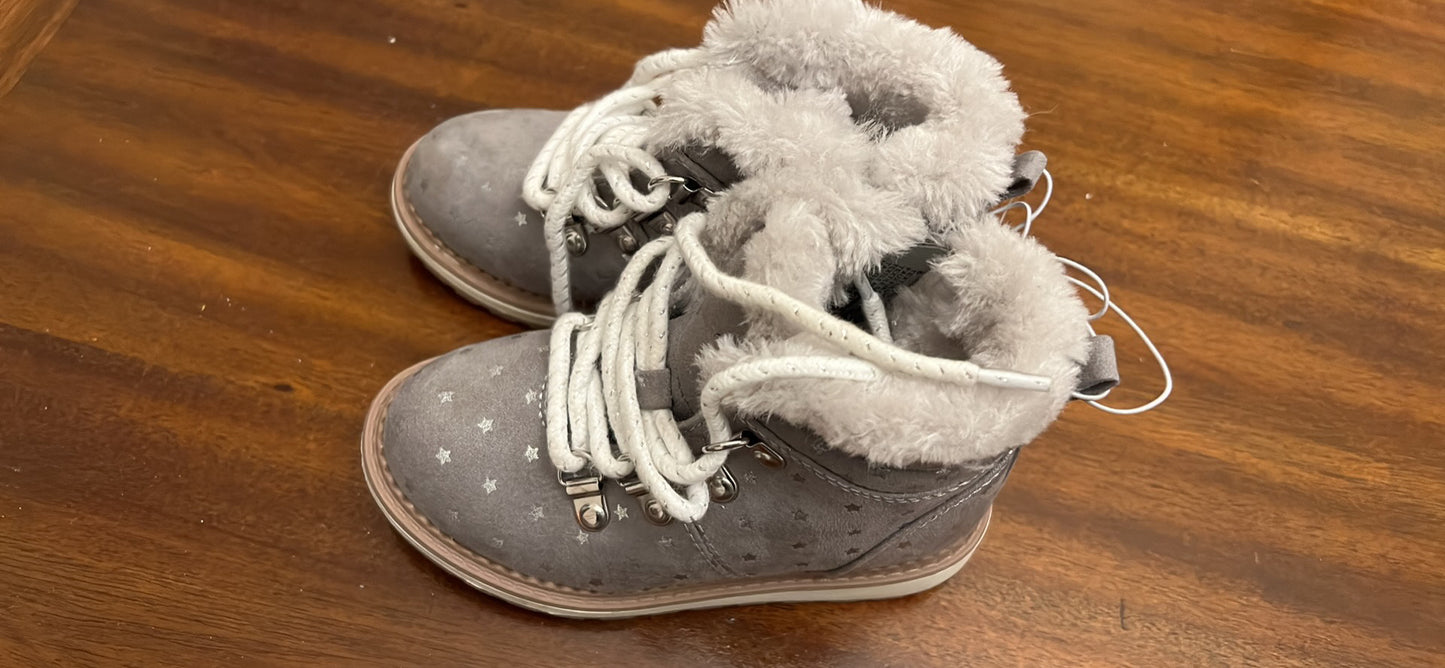 Toddler Girls' Reed Zipper Slip-On Combat Winter Boots