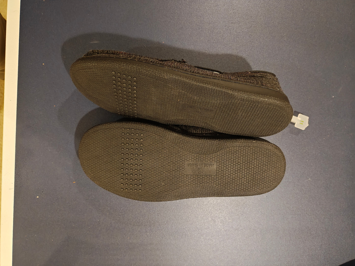 Lands' End Men's Fuzzy Lined Suede Moccasin Slippers - Size 11