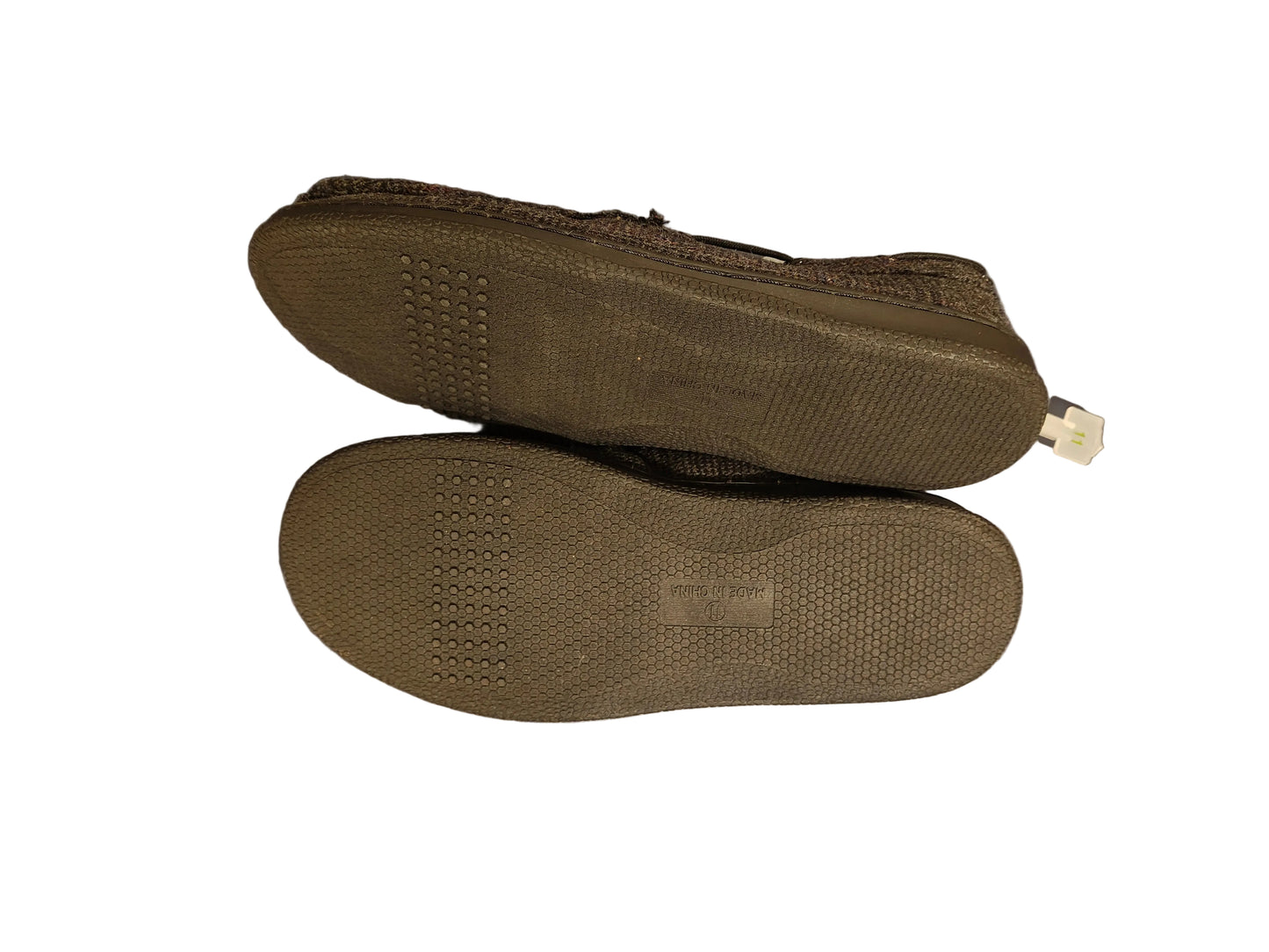 Goodfellow & Co Men's Tanner Moccasin Gray Faux Leather Slippers - Size 11
