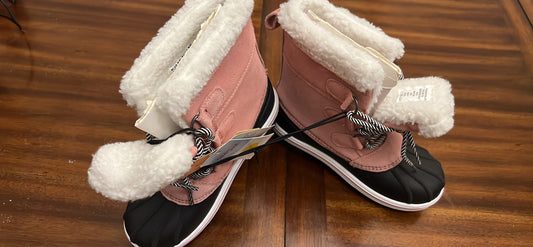 Cat & Jack Girls Faux Fur Kit Winter Boots