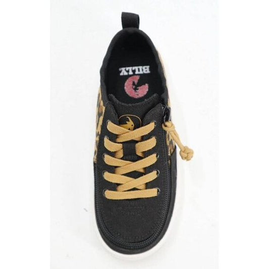 BILLY Footwear Toddler's Harbor Zipper Sneakers Black Cheetah - SIZE 9