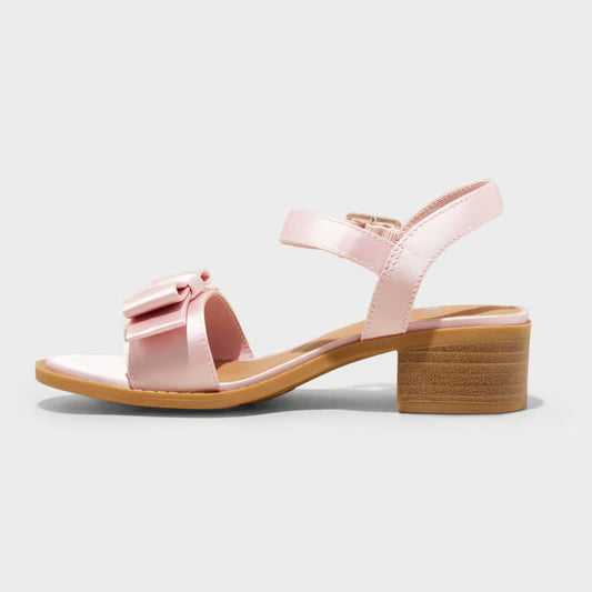 Kids' Belle Satin Dress Heels Blush - art class - CHOOSE SIZE