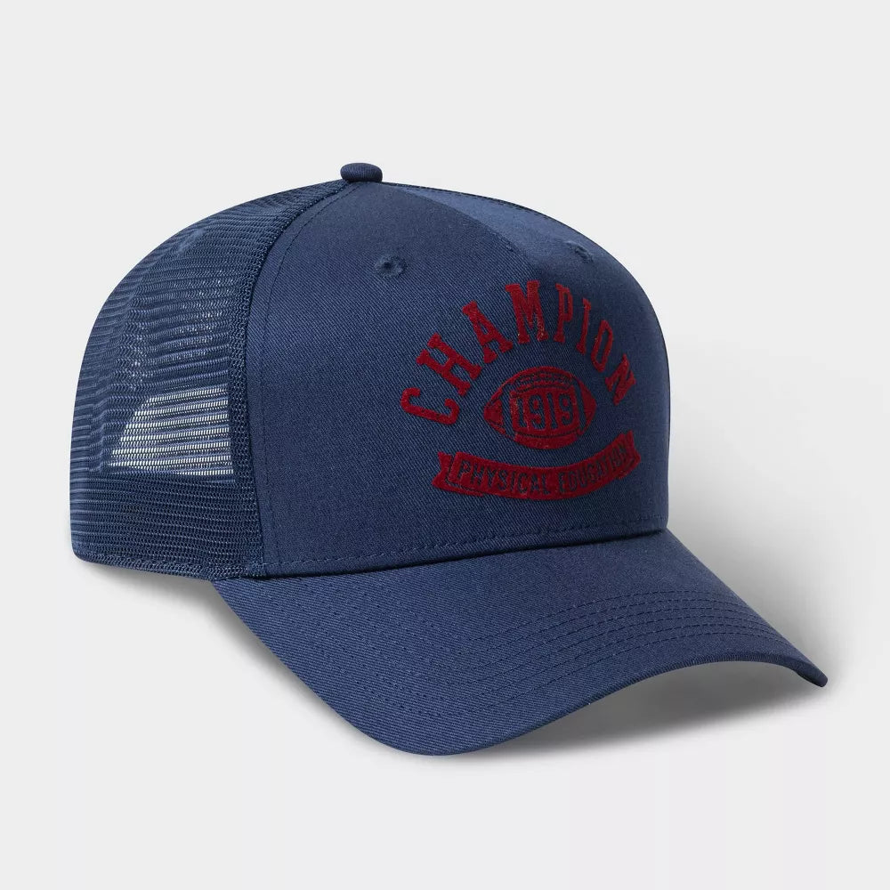 1919 Physical Education Navy Mesh Trucker Hat Adjustable