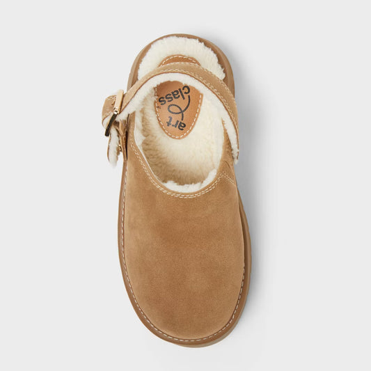 Kids' Paisley Cozy Clogs - art class™ Tan- Size 4