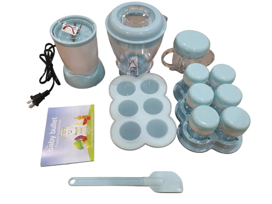 Multi-Functional Baby Bullet Food Processor and Blender - Blue