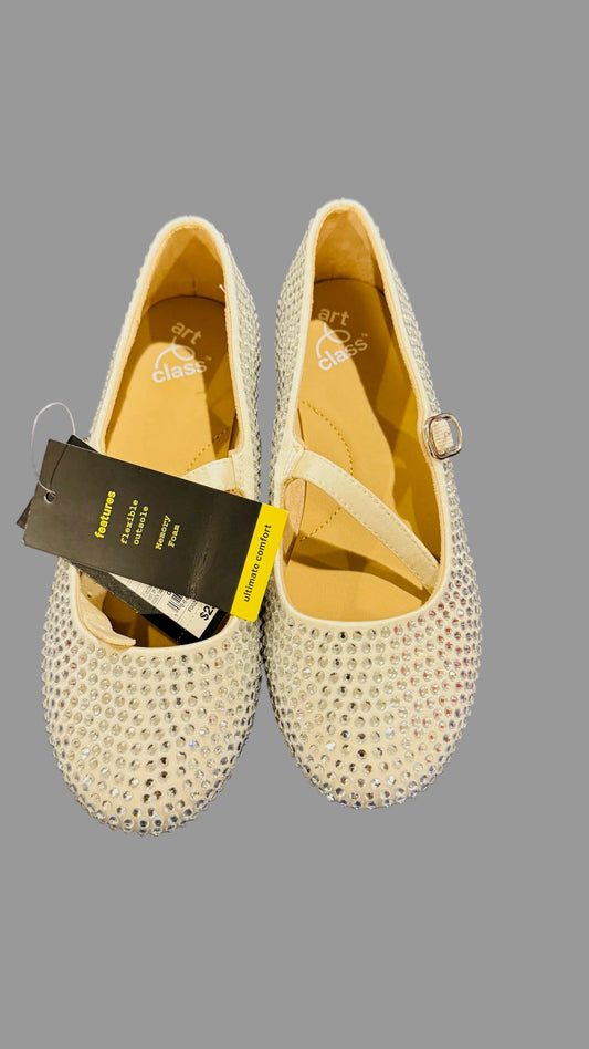 Art Class Girls' Nell Rhinestone Mary Jane Flats - Size 1, 2, 3,4,5