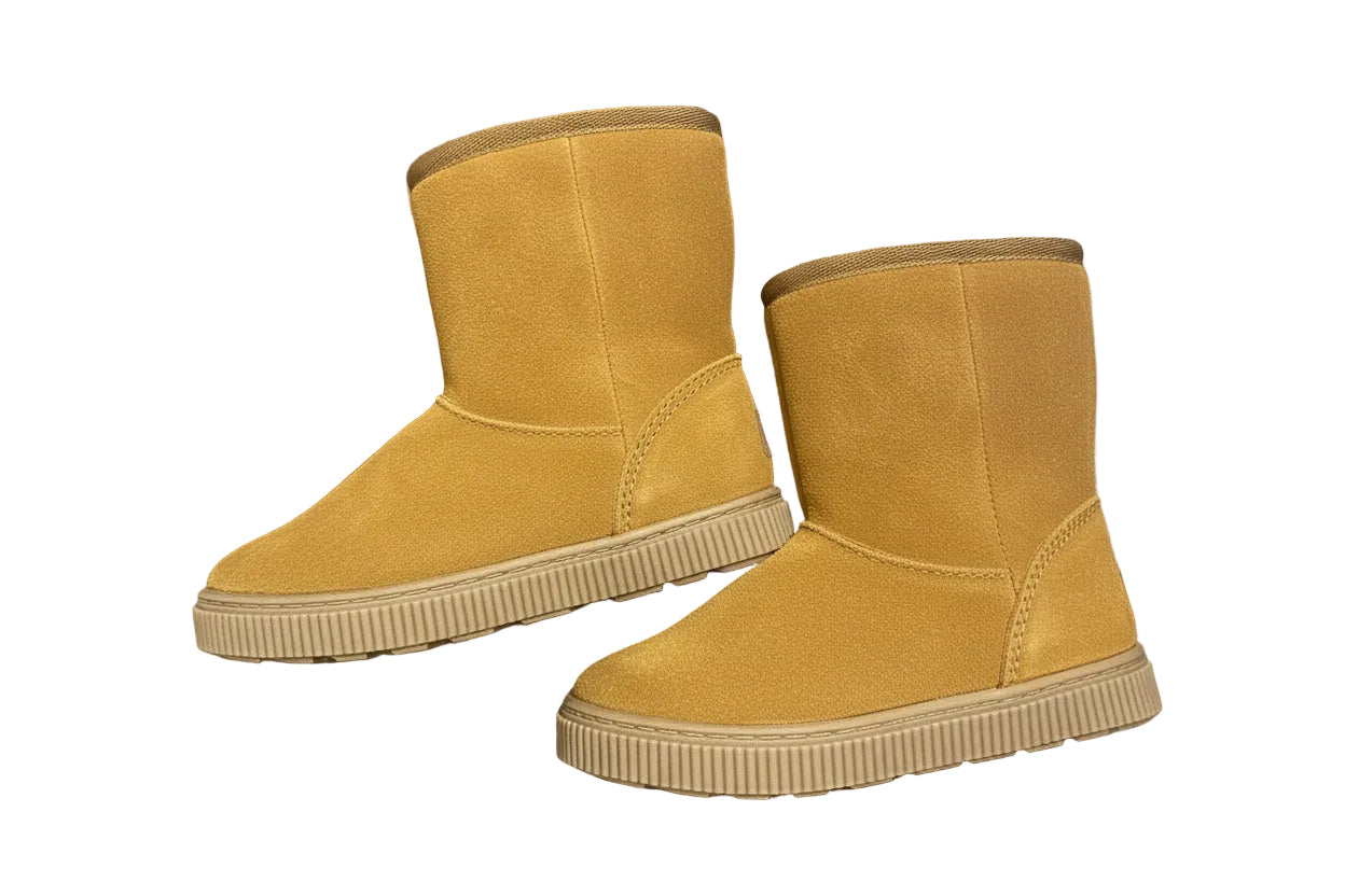 Toddler Girls' Cassidy Zipper Shearling Style Boots Cognac - Cat & jack - Size 8