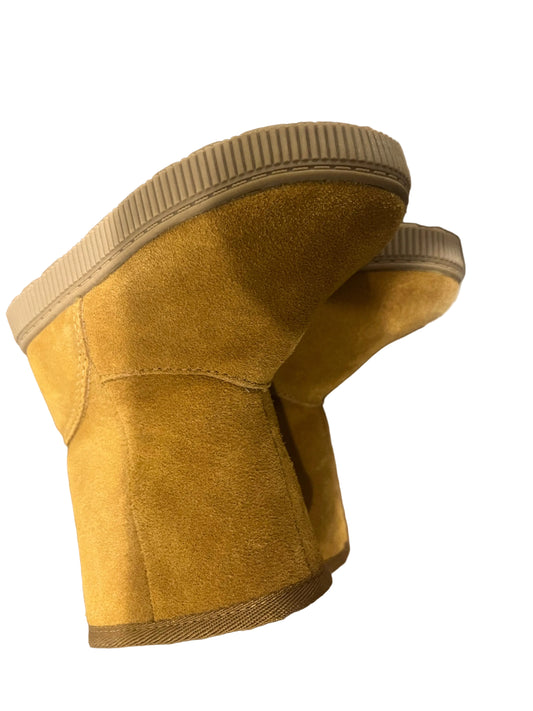 Toddler Girls' Cassidy Zipper Shearling Style Boots Cognac - Cat & jack - Size 8