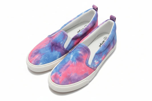 Girls Neva Slip On Sneakers Purple Tie Dye - Cat & Jack - Size 5