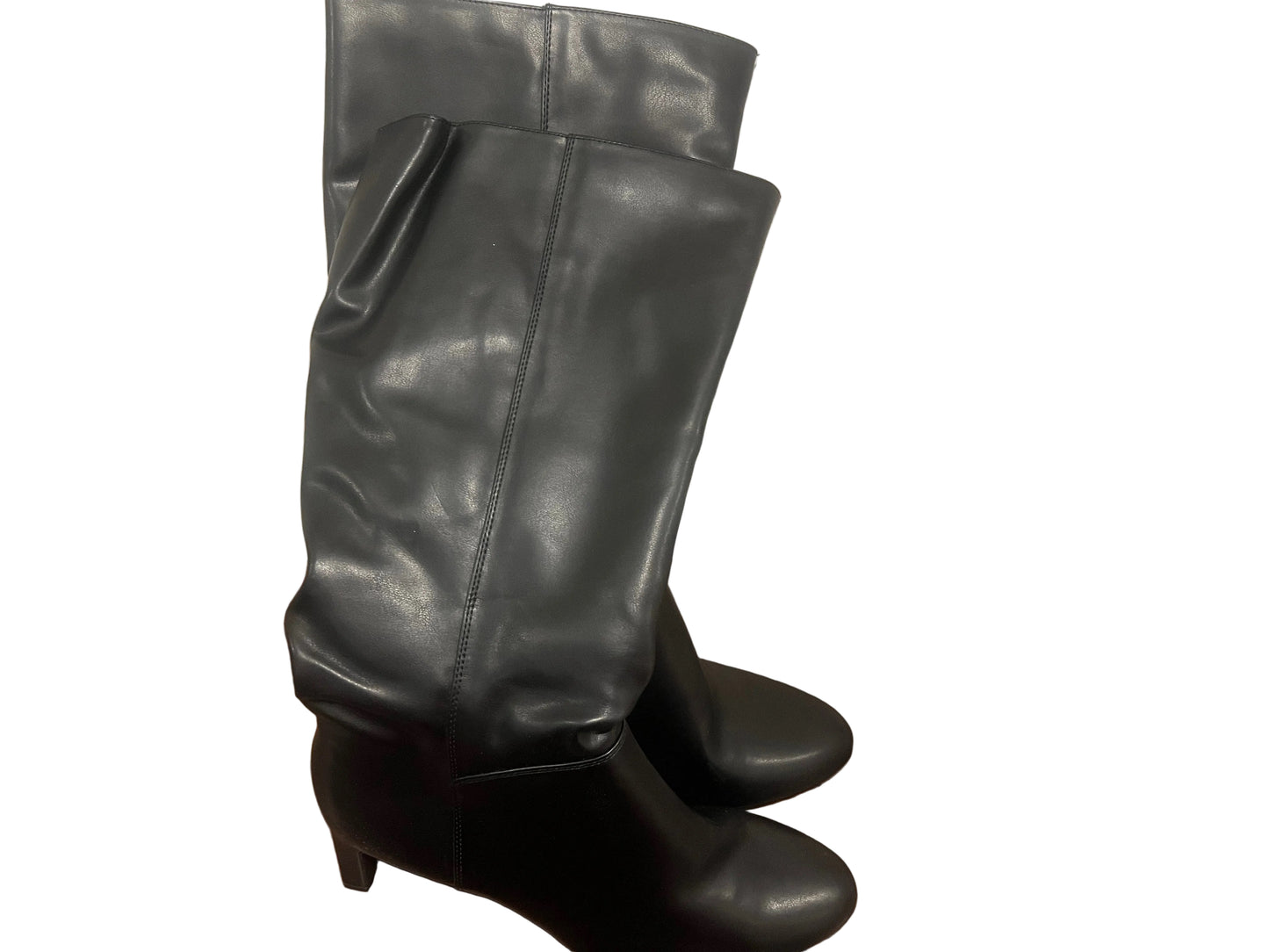 Women's Zelda Knee-high Memory Foam Insole Boots Black - A New Day - Size 10