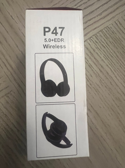 P47 Bluetooth 5.0 Wireless Headphones Foldable Stereo Headset Mic for iPhone , Laptop