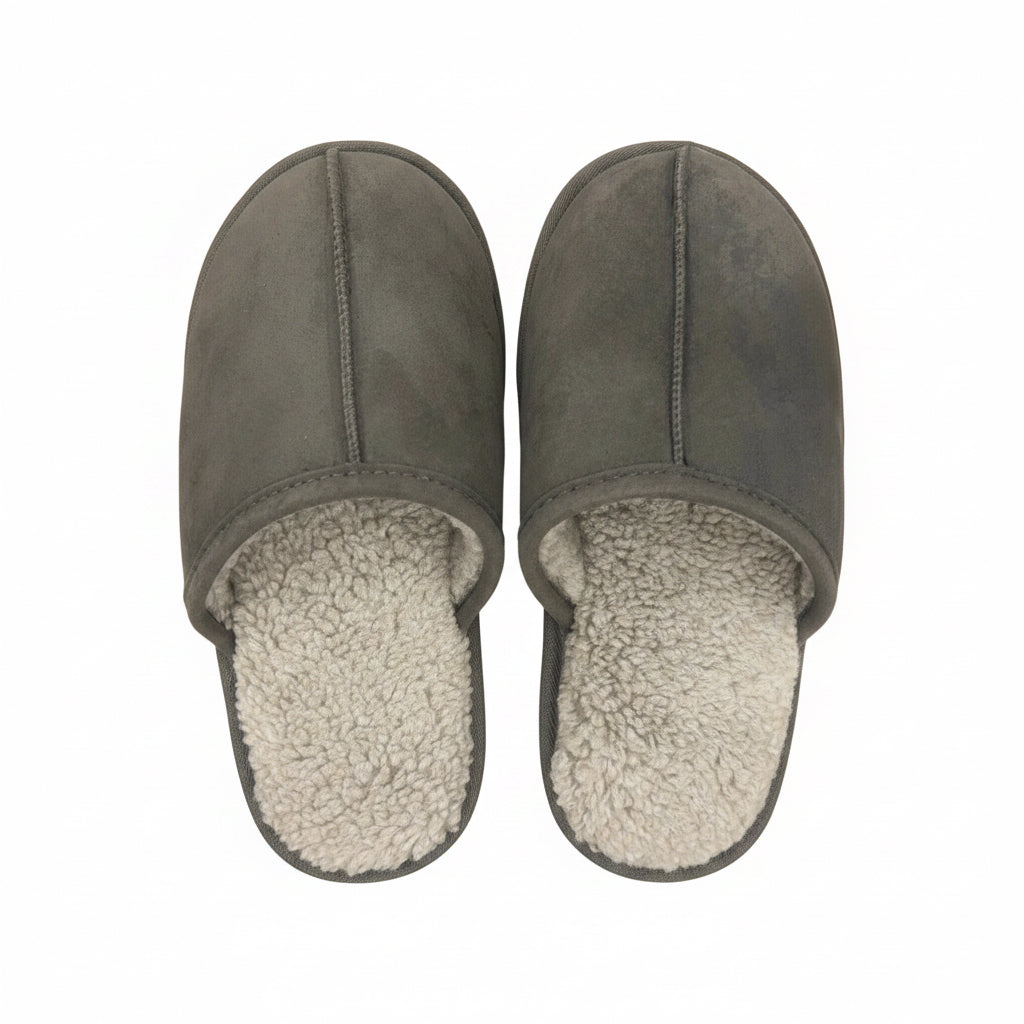 Cat & Jack Kids Ellis Scuff Slide Slippers Grey-- L (4/5)
