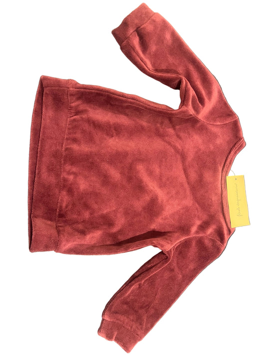 First Impressions Long Sleeve Infant Girls Velour Sweater with Silver Bear-3-6M
