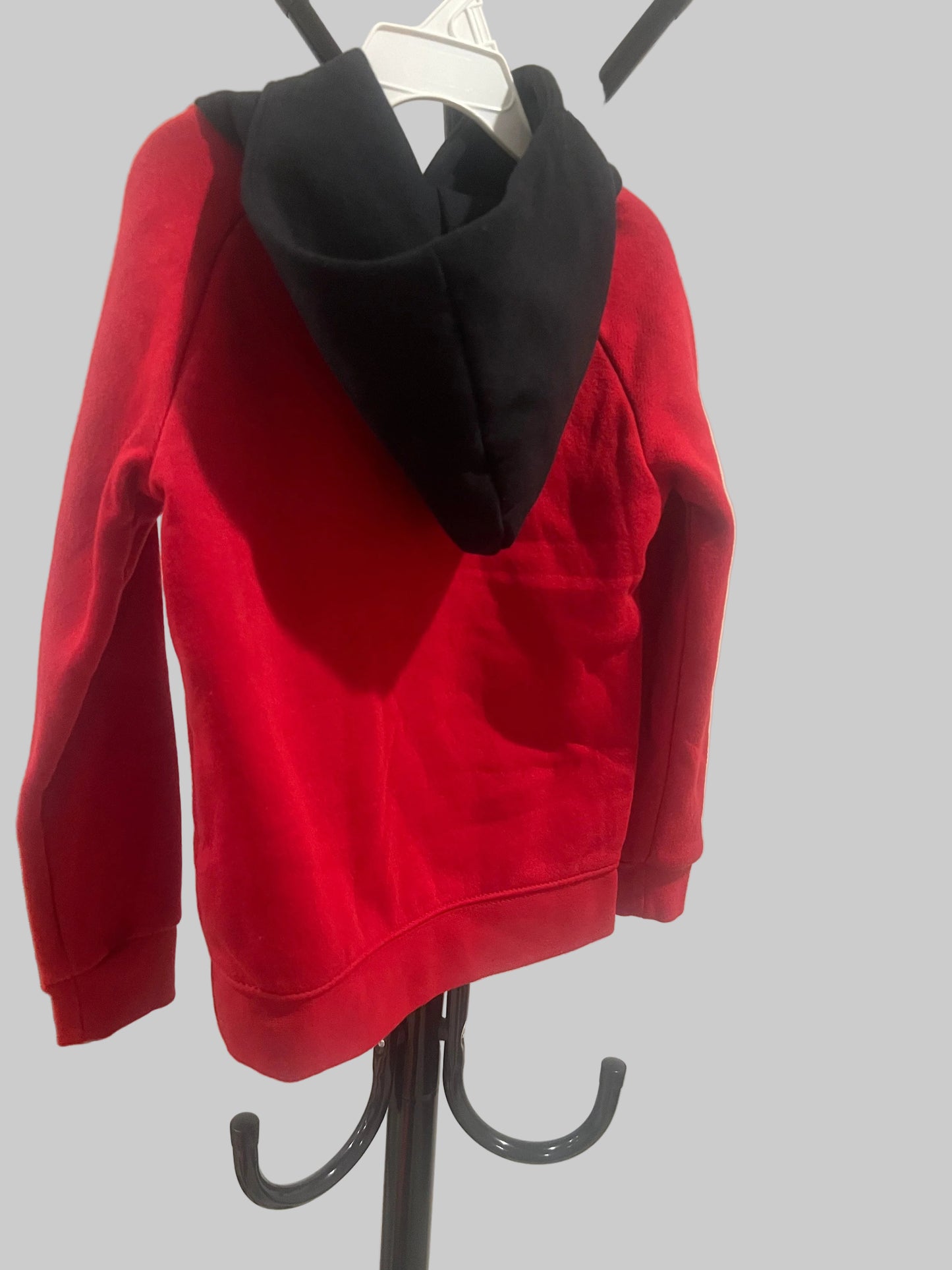 Jordan Little Boys Red and Black Jumpman Logo Fleece Pullover Hoodie- 4T