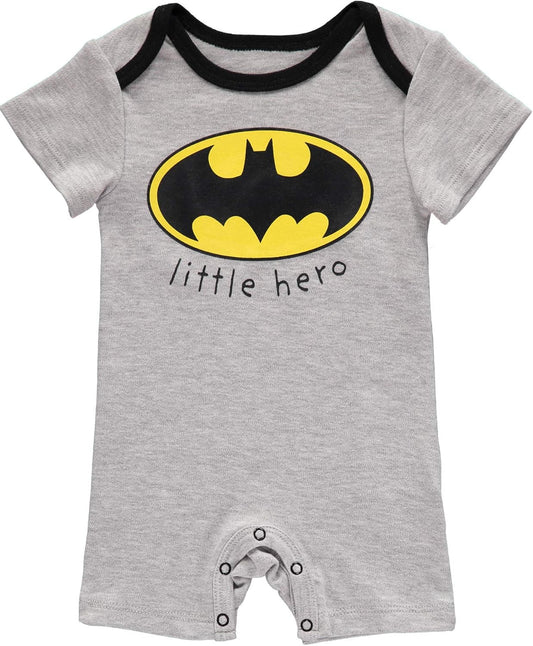 DC Comics Batman Newborn Infant Baby Boys' Romper Bodysuit 2 Pack - 0-3 months
