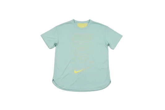 Nike Dri-FIT Big Girls Short-Sleeve Training Shirt Turquoise/Lime- Choose Sz