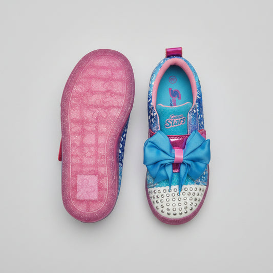 Skechers Toddler Girls Crystal Stars Light up Sneakers - Size 10