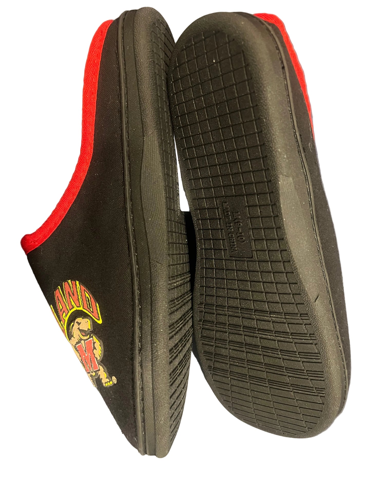 Men's ZooZatz Maryland Terrapins Memory Foam Slippers - Size M (9-10)