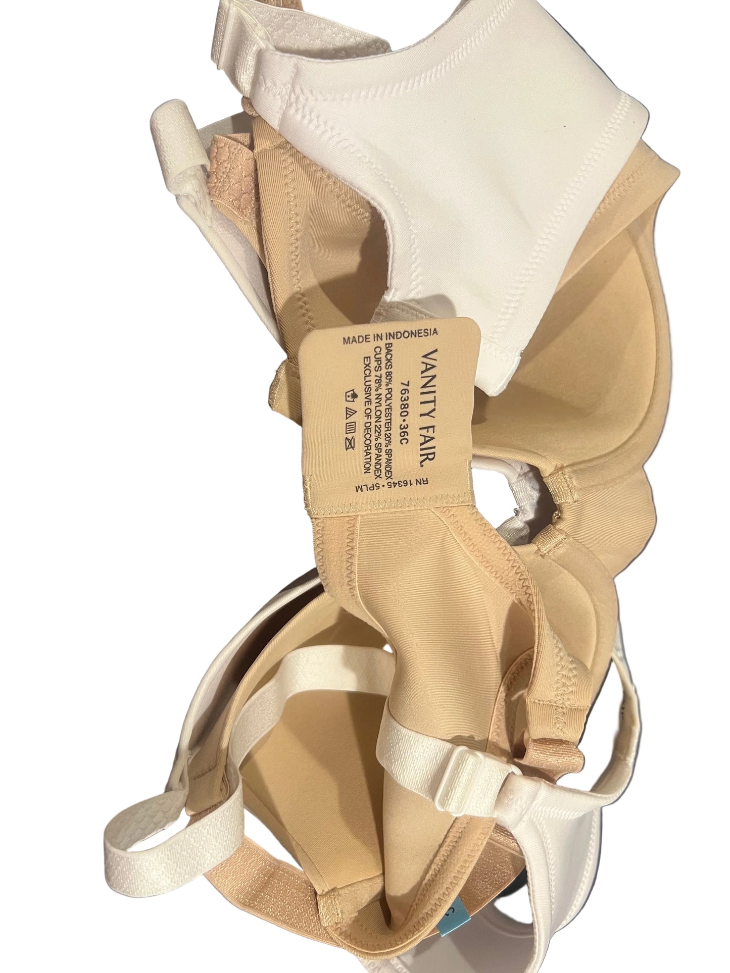 Vanity Fair Women's Full Figure Beauty Back Smoothing Bra - 36C (2 set)