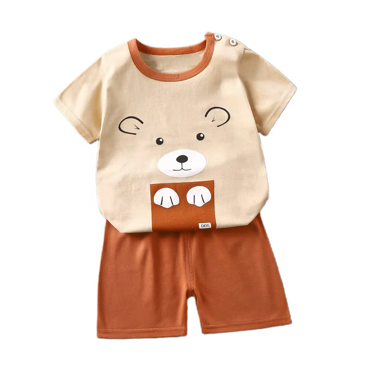 Toddlers' Summer Casual Outfit 2PCS Short Sleeve with Pants Clothing set - Sizes 24M