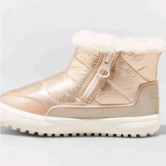 Toddler Double Zipper Slip-On Indiana Boots Rose Gold- Cat & Jack - CHOOSE SIZE