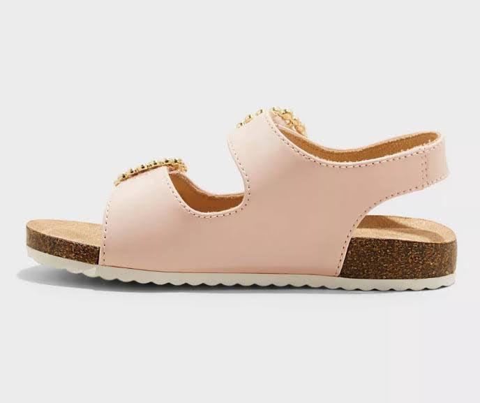 Toddler Reagan Footbed Sandals Pink - Cat & Jack - CHOOSE SIZE