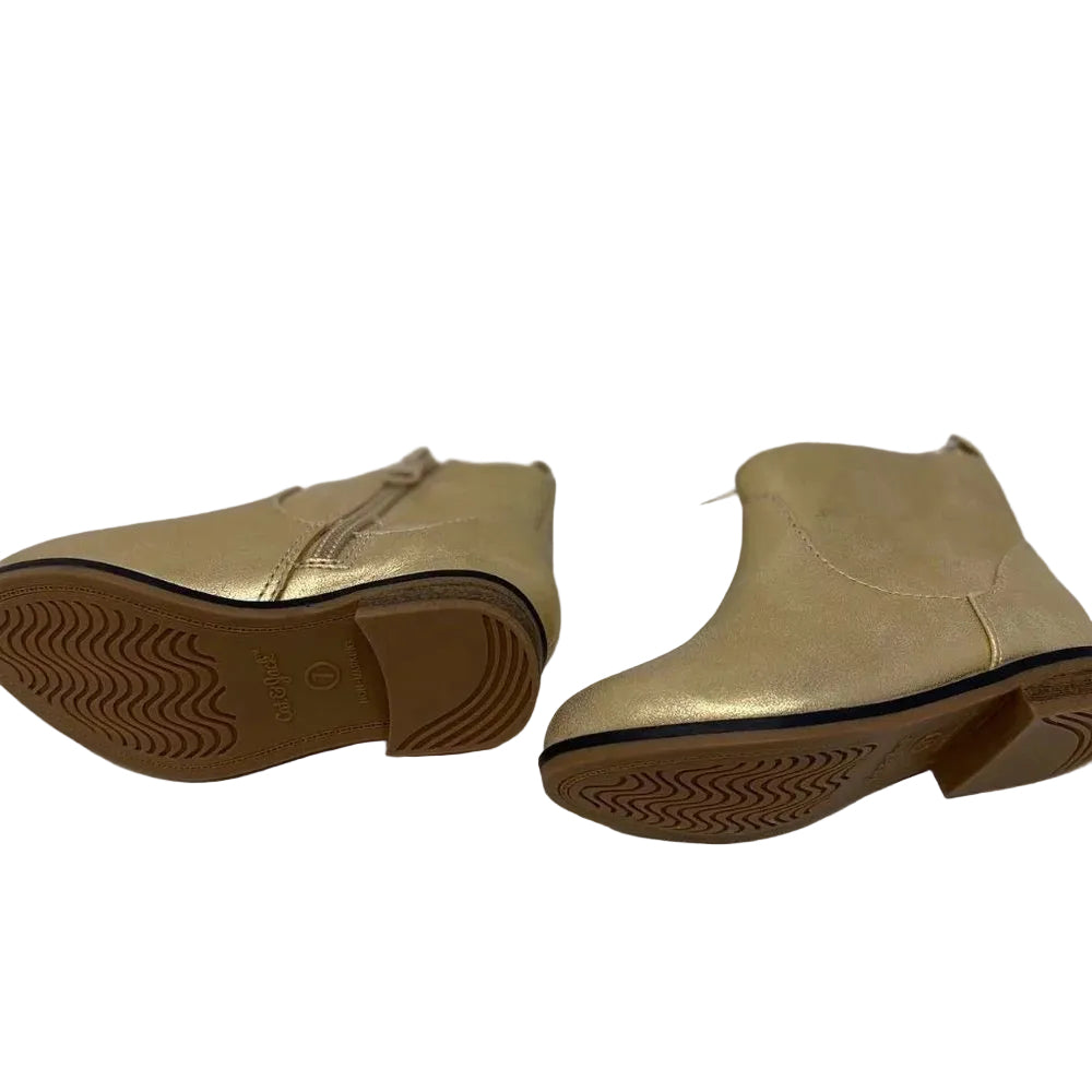 Cat & Jack Toddler Onyx Zipper Slip-On Chelsea Boots Rose Gold - Size 8
