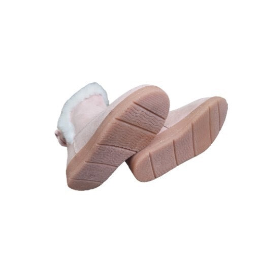 Cat & Jack Toddler Girls Omie Shearling Faux Fur Bows Winter Boots Pink - CHOOSE SIZE