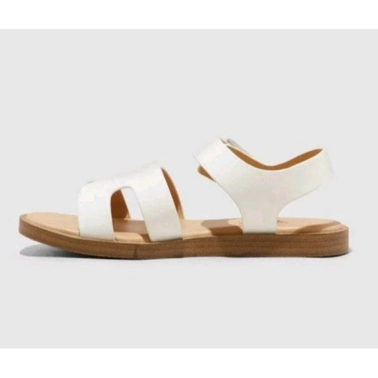 Girls Mari White Ankle Strap Sandals- Art Class- CHOOSE SIZE