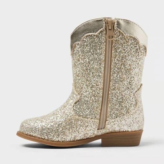 Toddler Dallas Glitter Western Boots - Cat & Jack - Size 10