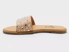 Kids' Heather Embellished Slide Sandals Tan - art class - CHOOSE SIZE
