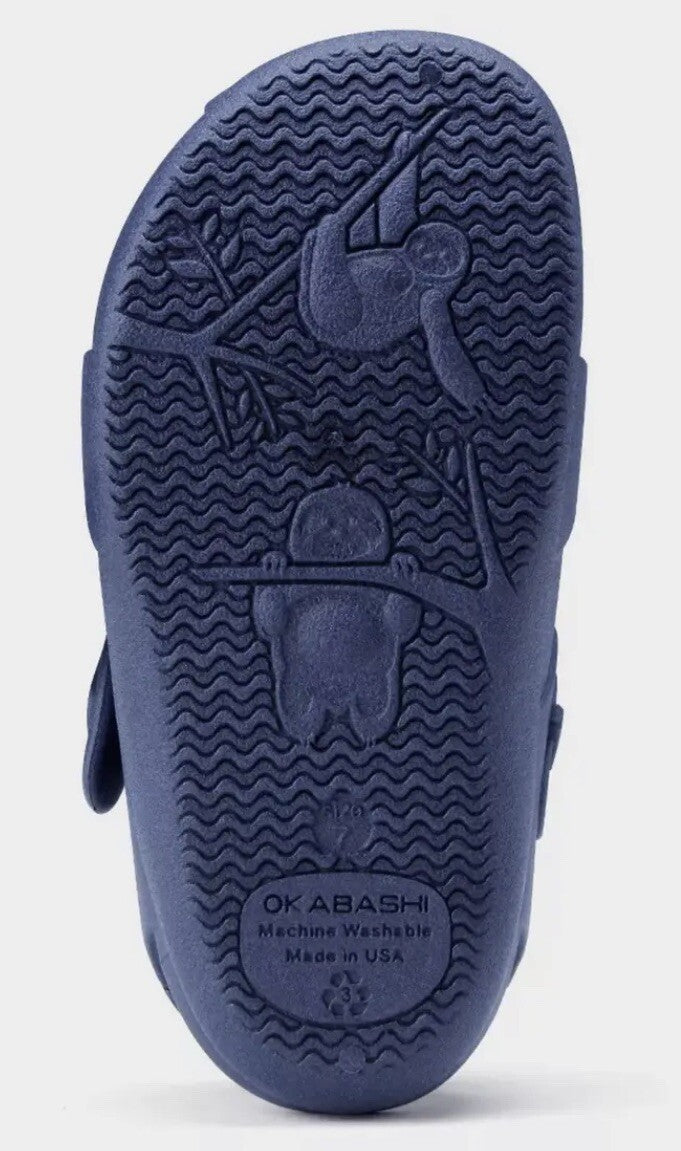 Okabashi Toddler Carter Camp Shoes Navy Blue - CHOOSE SIZE