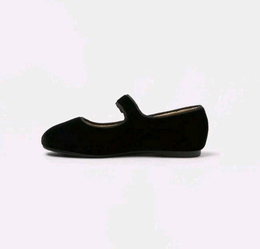 Cat & Jack Toddler Addy Ballet Flats Black - Size 7