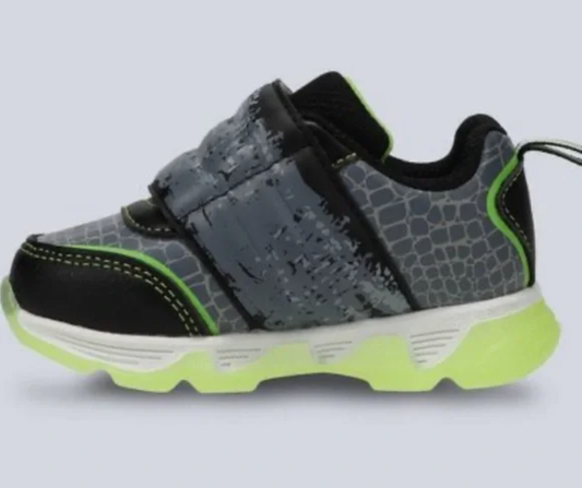 Jurassic World Park Boys Toddler Athletic Light-up Green Sneakers - Size 10