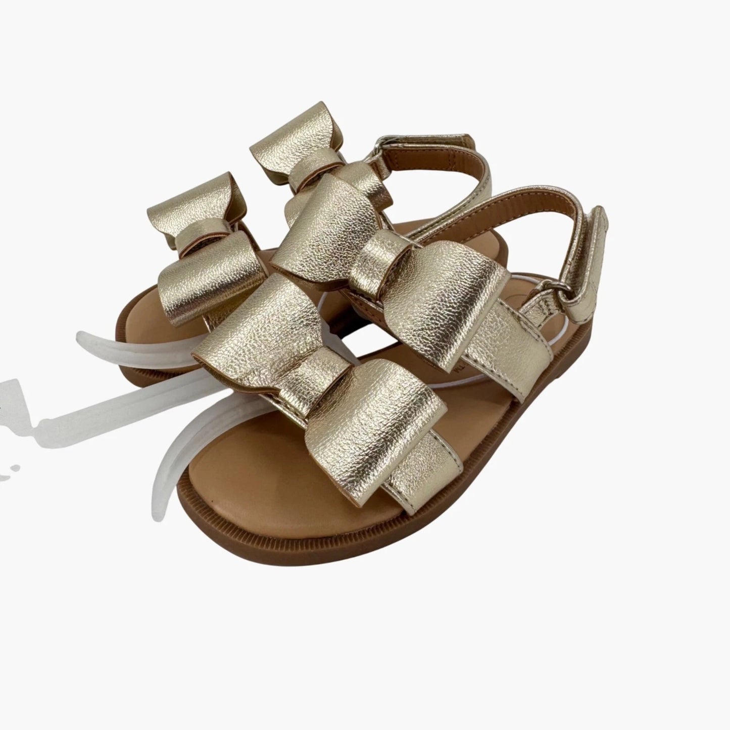 Toddler Girls' Ruby Bow Sandals Gold - Cat & Jack - CHOOSE SIZE
