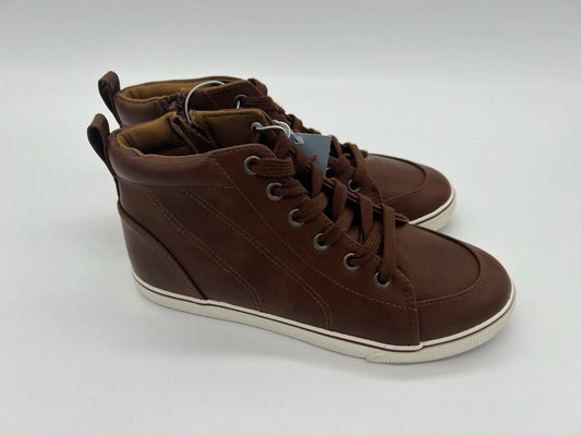 Boys' Florian Lace-Up Zipper Sneakers Brown - Cat & Jack - Size 1