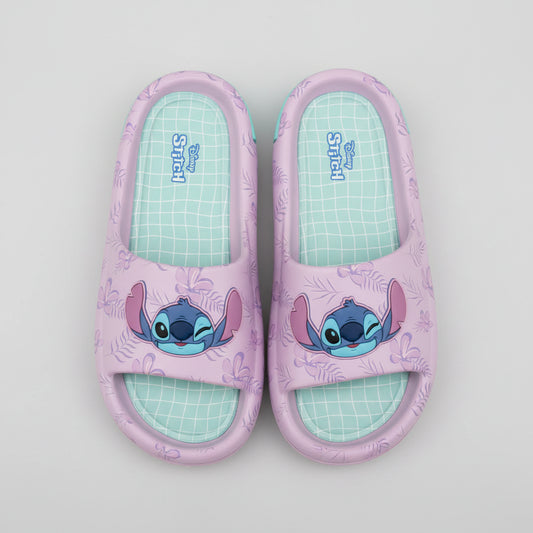 Disney Kids Lilo & Stitch Comfort Slides Purple Slip-On Size 6