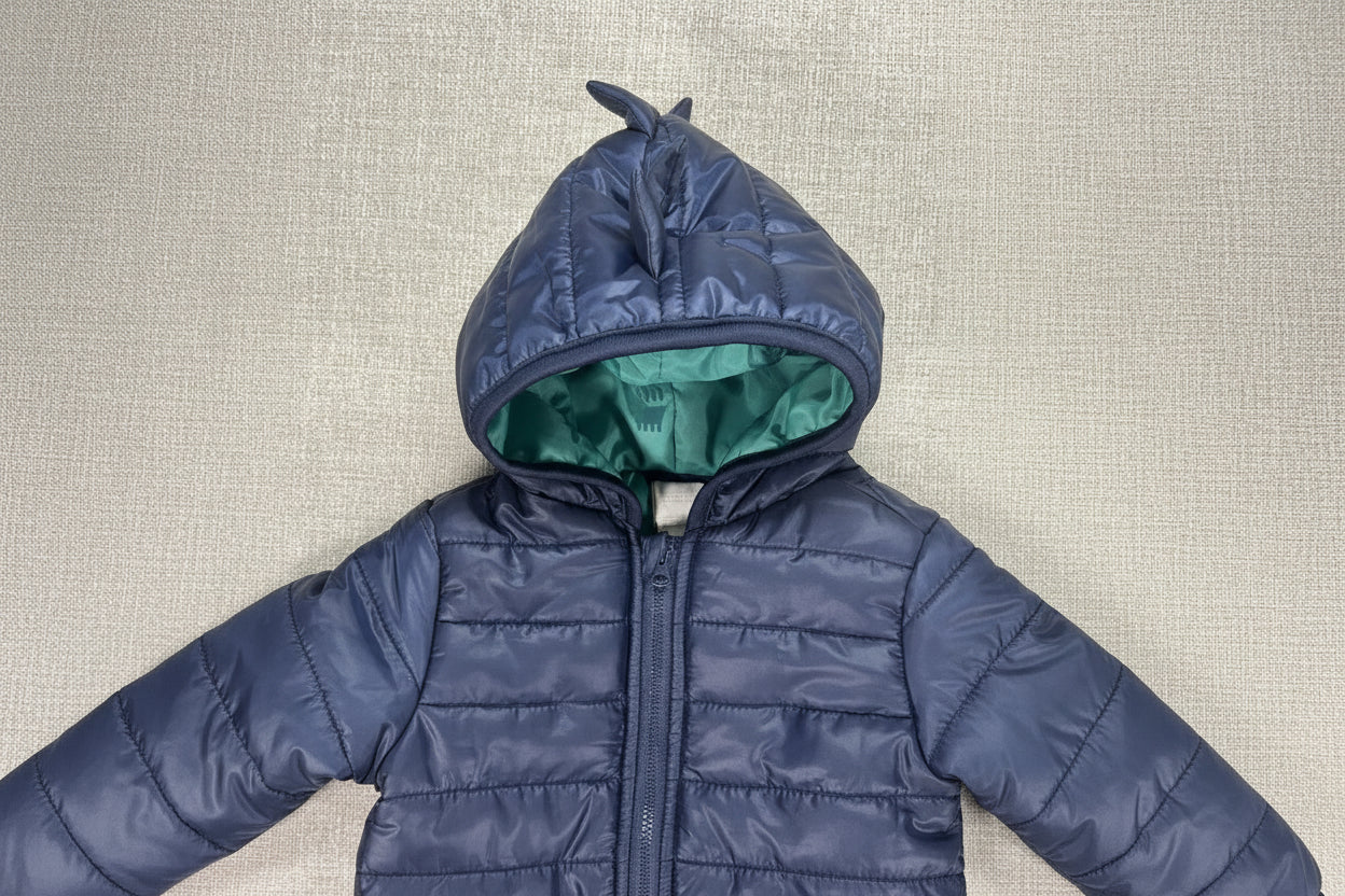 First Impressions Baby Boys Hooded Dinosaur Puffer Jacket