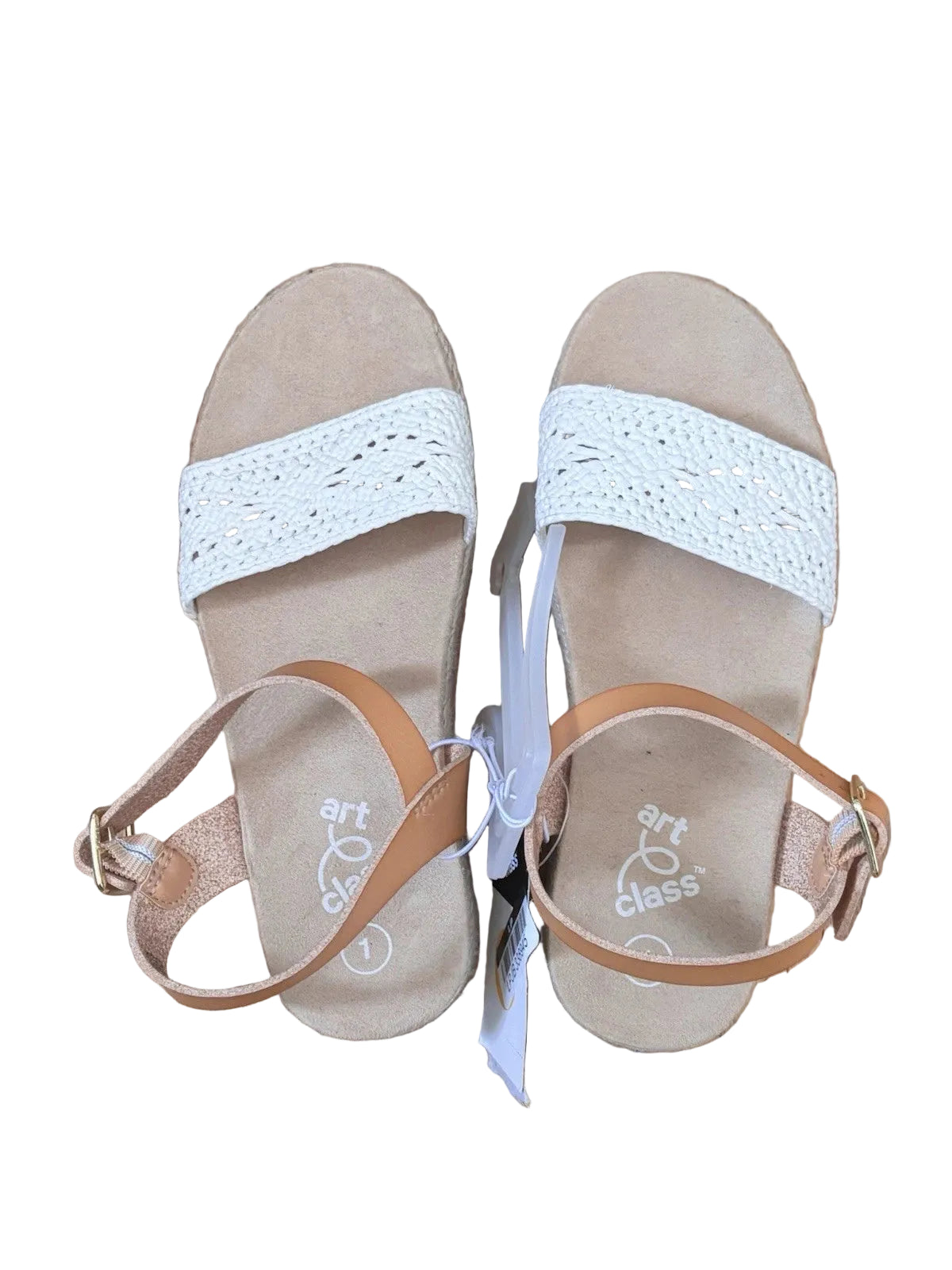 Kids' Lindsey Platform Espadrille Sandals White - art class - CHOOSE SIZE