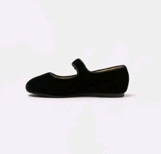 Toddler Addy Ballet Flats - Cat & Jack™ - Black Size 5