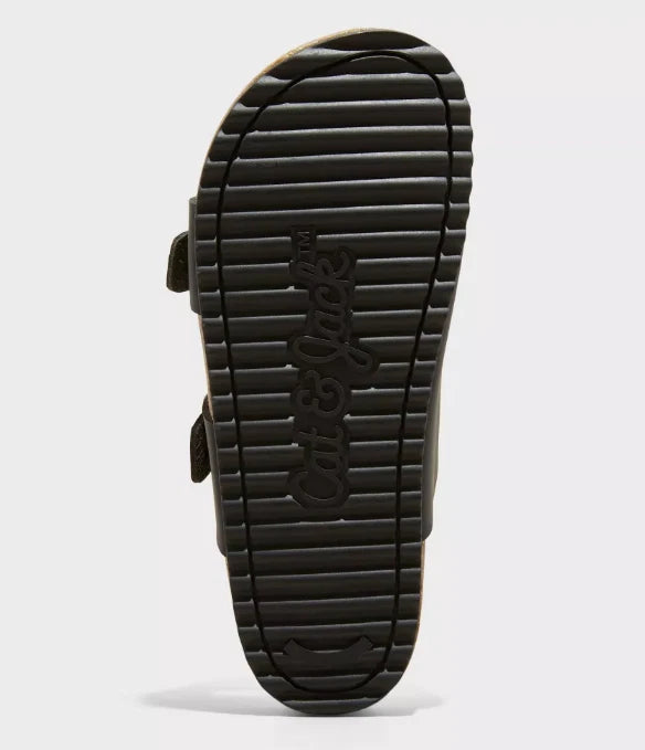 Kids' Drew Footbed Sandals Black - Cat & Jack - CHOOSE SIZE