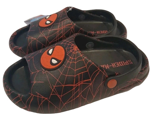 Spider-Man Little Kids’ EVA Ankle Strap Sandals Black - Size 13