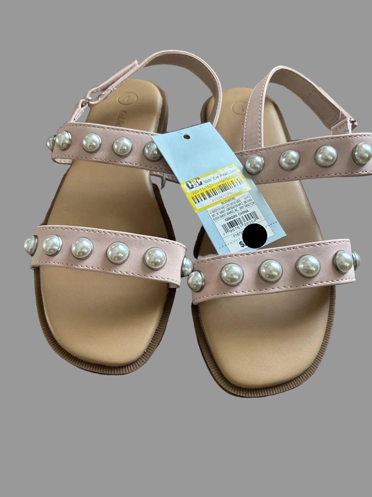 Kids' Eve Pearl Sandals Blush - Cat & Jack - CHOOSE SIZE