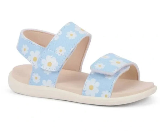 See Kai Run Basics Toddler Jaylen Sandals Blue Daisies - CHOOSE SIZE