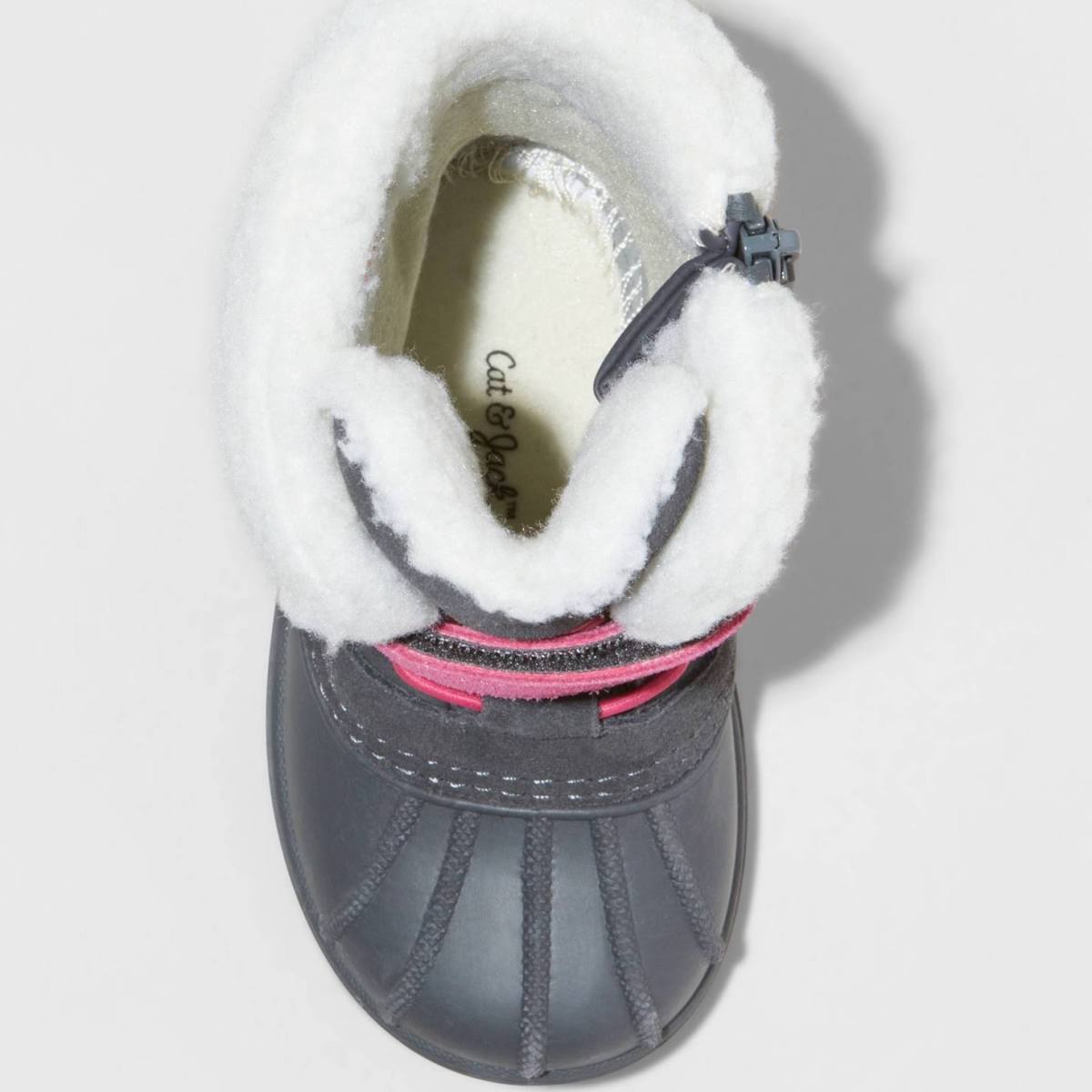 Cat & Jack Toddler Journey Waterproof Winter Boots Gray/Pink - CHOOSE SIZE