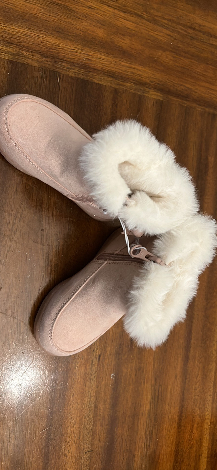 Toddler Girls Omie Shearling Faux Fur Bows Winter Boots-Pink
