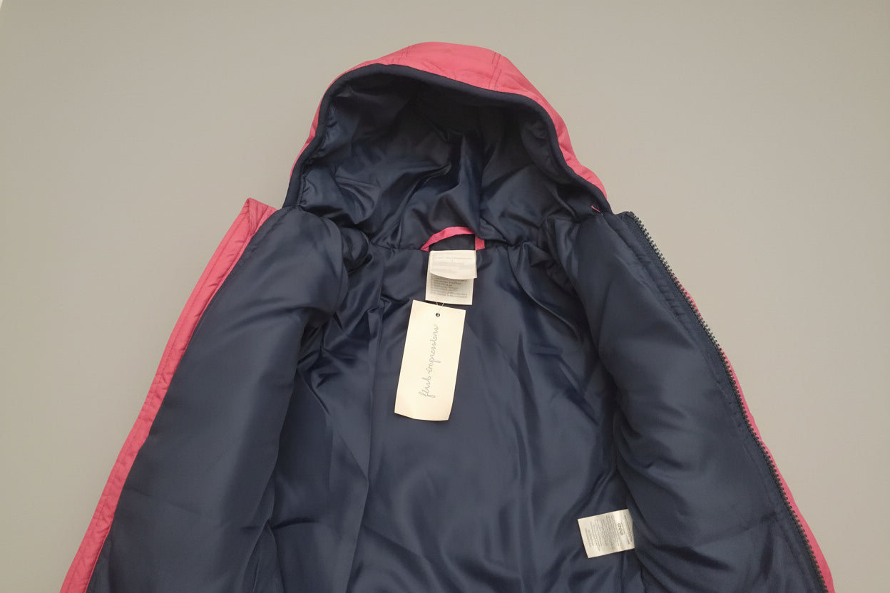 First Impressions Baby Boys Hooded 3-6 months Red and Blue Puffer Jacket