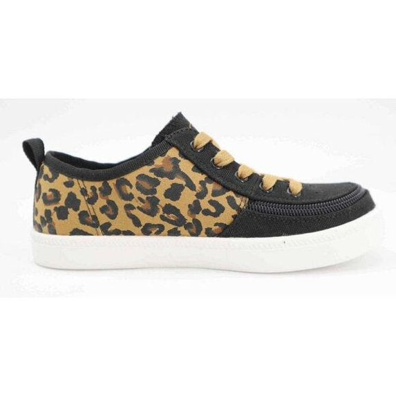 BILLY Footwear Toddler's Harbor Zipper Sneakers Black Cheetah - SIZE 9