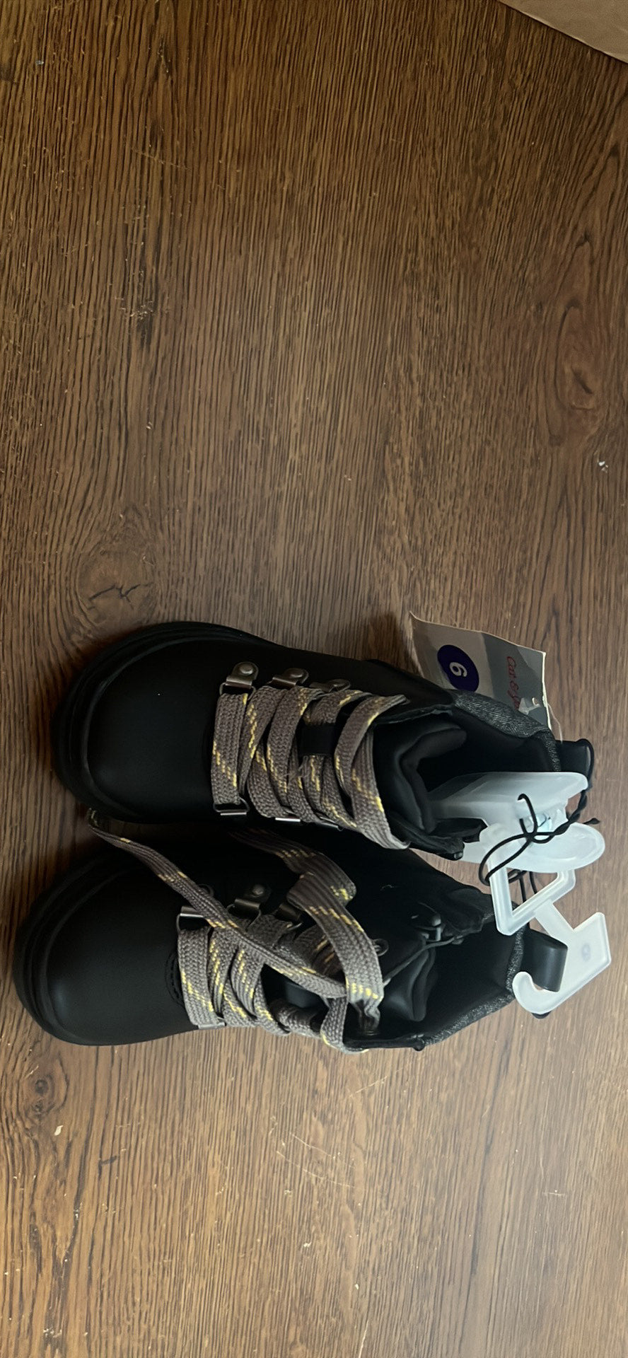 Toddler Boys Atlas Lace-Up Combat Boots Black