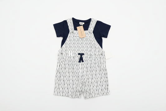First Impressions Baby Boy overall outfit set -12 months